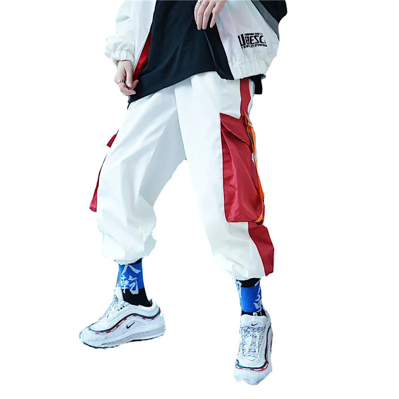 

2021 New Patchwork Harem Pants Mens Hip Hop Casual Joggers Trousers Male Casual Fashion Joggers Sweatpants Men