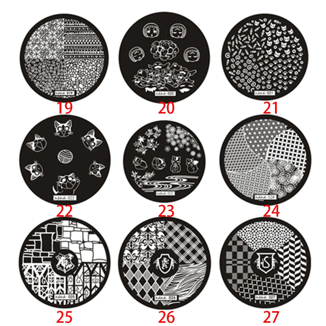 Очаровательный дизайн серии рисунков пластина с изображениями для нейл арта Stamper