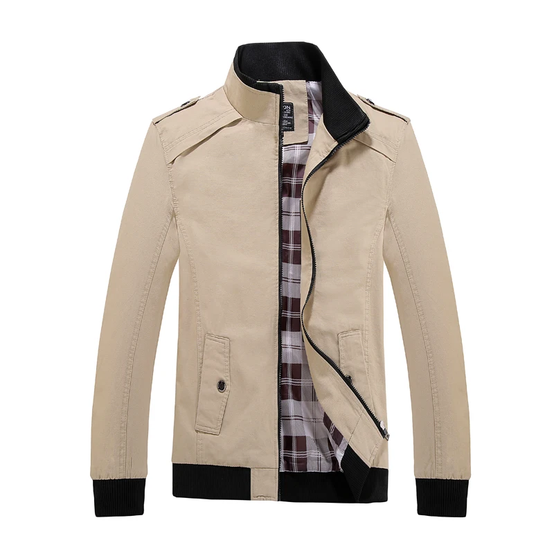 Куртка мужская с воротником-стойкой хлопок приталенный силуэт вареная