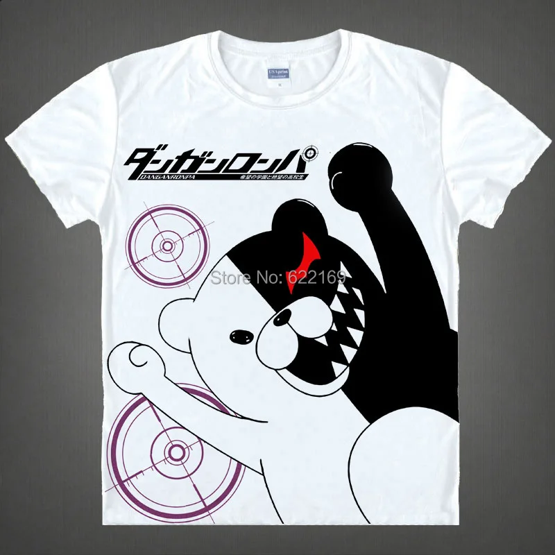 Мужская футболка из аниме данганронпа 2 Monokuma Makoto Naegi японская известная анимация