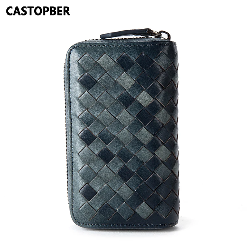 Модные женские и мужские бумажники для ключей из натуральной овчины ручной