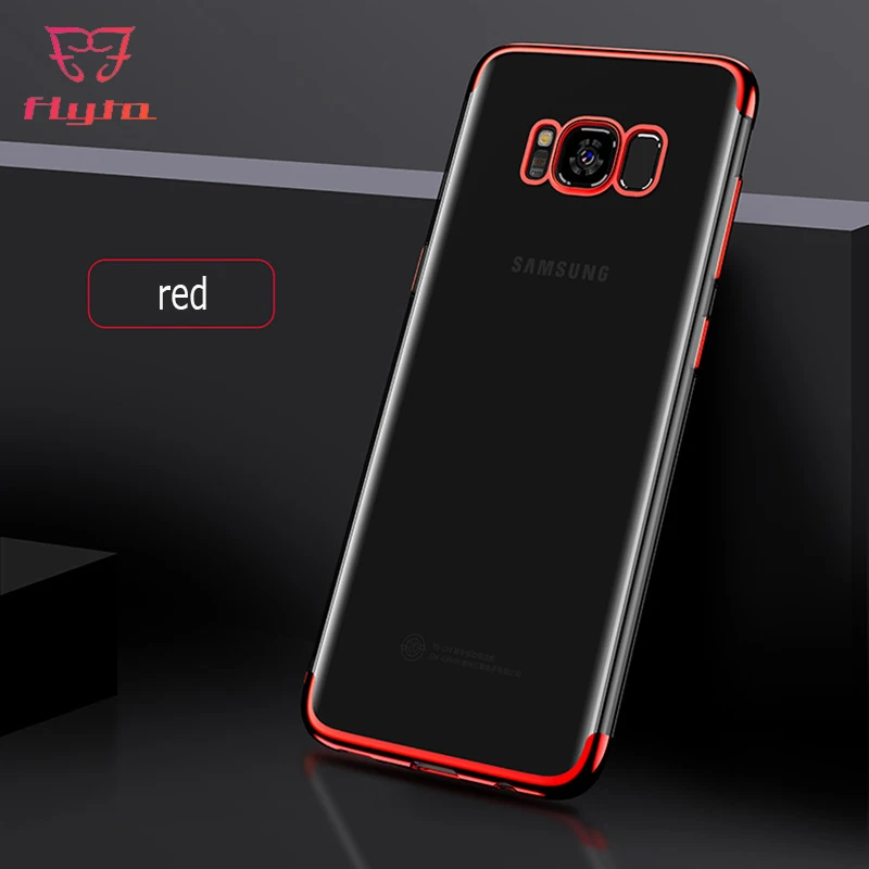 Чехол для телефона FlyTo Samsung Galaxy S9 S8 Plus силиконовый прозрачный чехол S7 Note 8 9 Edge TPU |