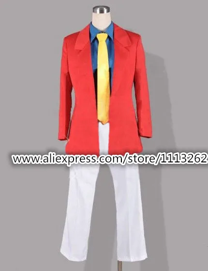 

Lupin the Third 3rd III Rupan Sansei Cosplay Costume Anime Men Halloween Cosplay Uniform Suit