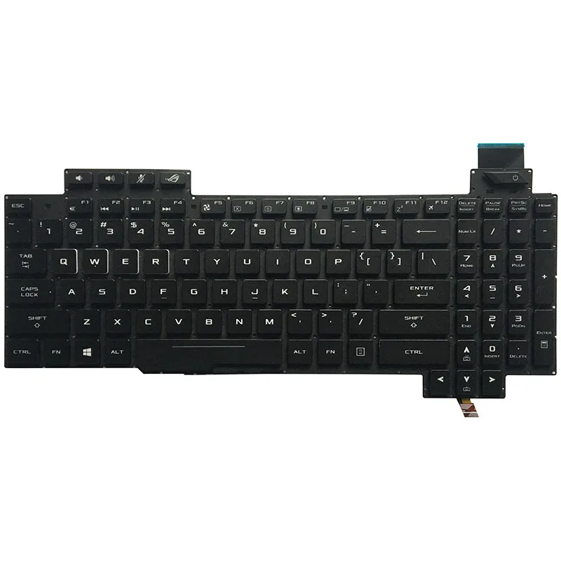 Новая клавиатура для ноутбука с подсветкой США для Asus ROG Strix GL503 GL703 GL503V GL503VD GL503VD-DB71 GL503VD-DB74 GL503VM GL503VS