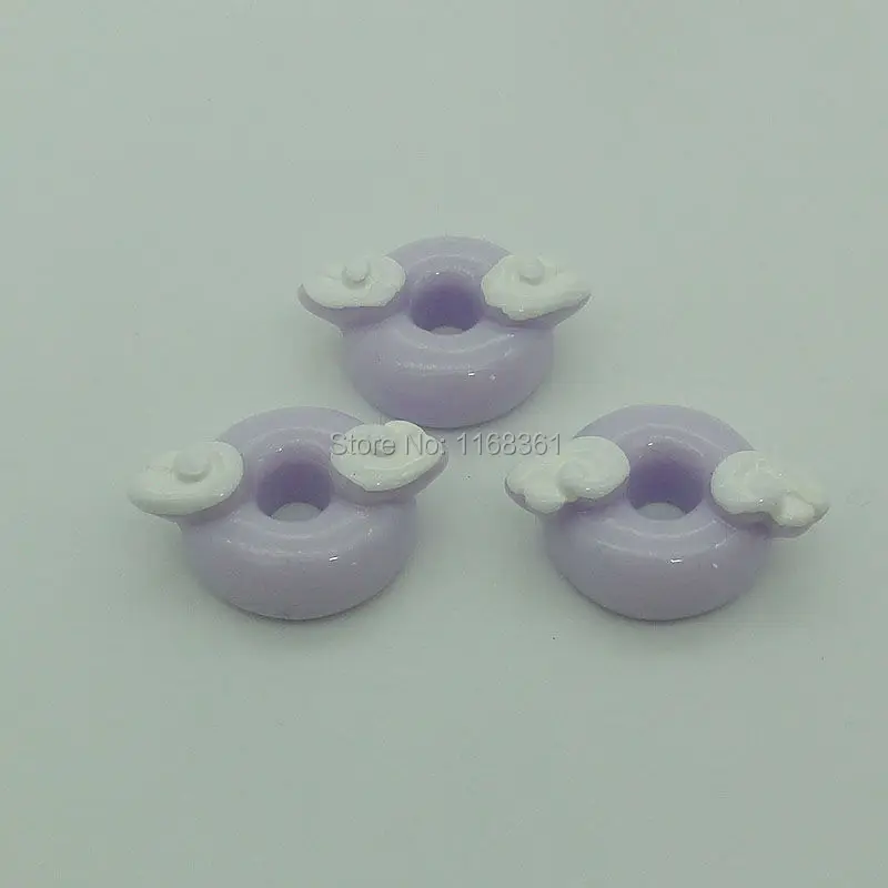 

1 шт./лот смолы с плоской задней частью фиолетовый гнев пончик с фокусным расстоянием 25 мм Кабошоны Ювелирные изделия мобильный телефон зако...