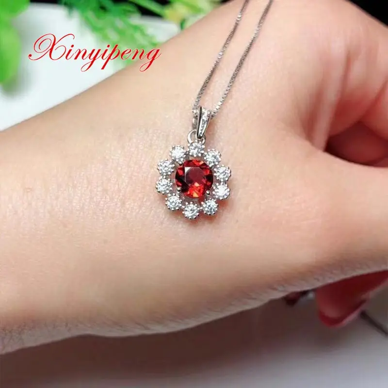 Женская подвеска Xin yi peng инкрустированная серебром 925 пробы красивая и