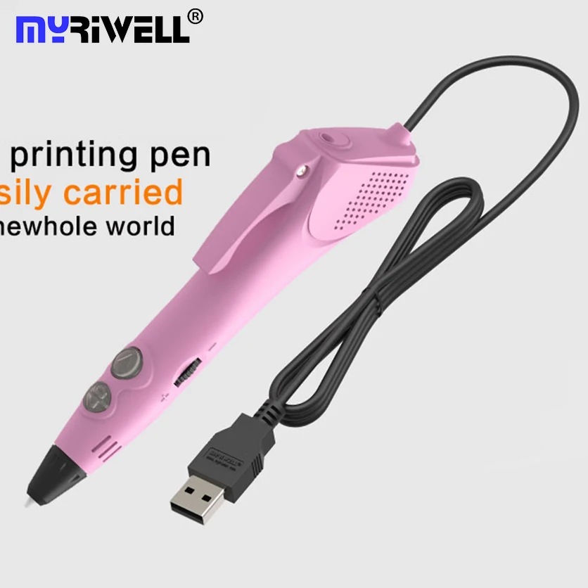 3d ручка Myriwell для печати низкотемпературная с бесплатным наполнителем из PCL
