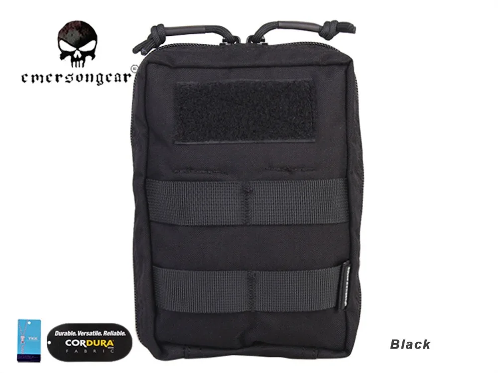 Emersongear 18*12,5*7 см Универсальный Чехол Molle Военная нейлоновая Боевая Экипировка EM9287 мультикам черный