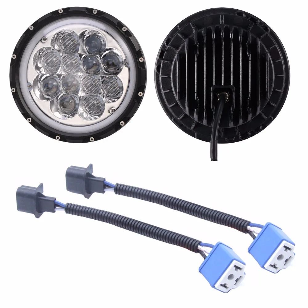 7 дюймов Halo светодиодный фонарь w/ Blue DRL ангельские глазки для 07 - 17 Jeep Wrangler JK &amp