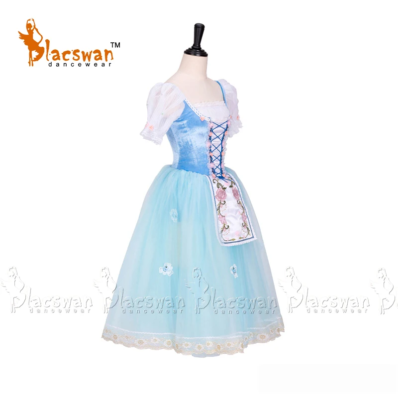 Peasant Style Lise Custom Handmade Professional Long Ballet Dresses Blue Romantic Tutu BT718 | Тематическая одежда и
