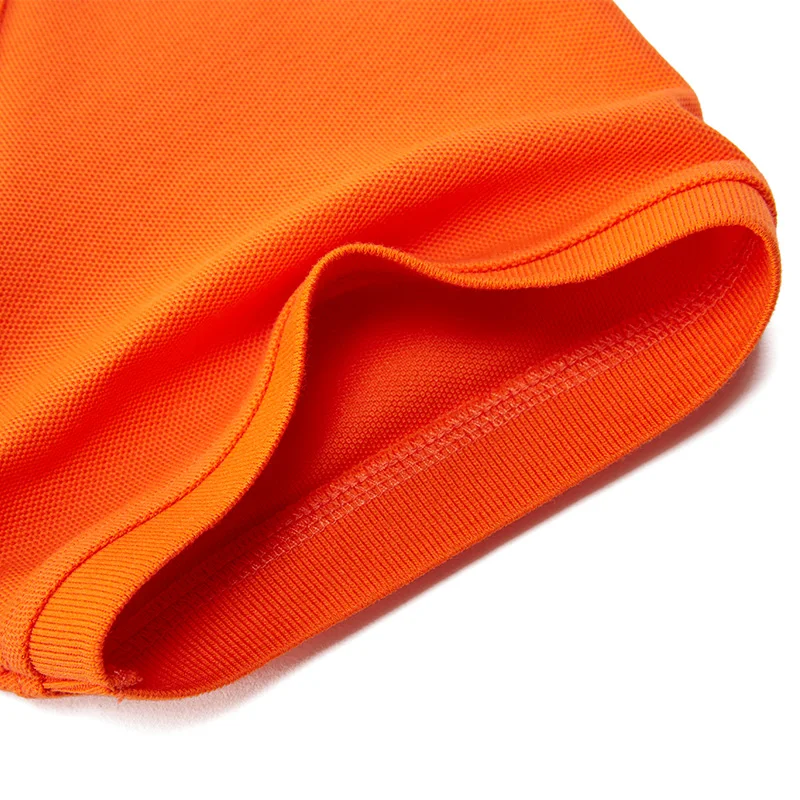 Высококачественная хлопковая Повседневная рубашка поло с коротким рукавом