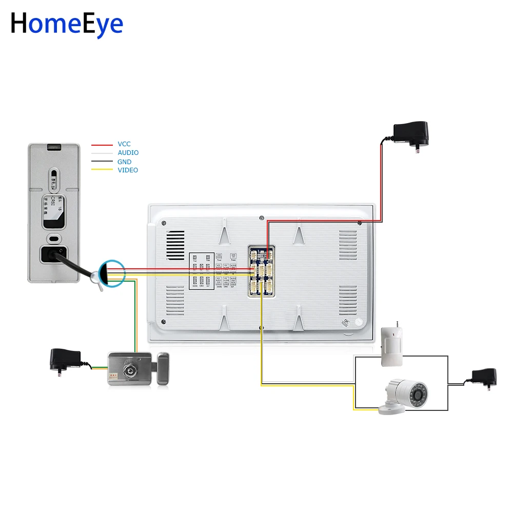 Видеодомофон HomeEye 7 дюймов 1200TVL 2 4 дюйма|Видеодомофон| |