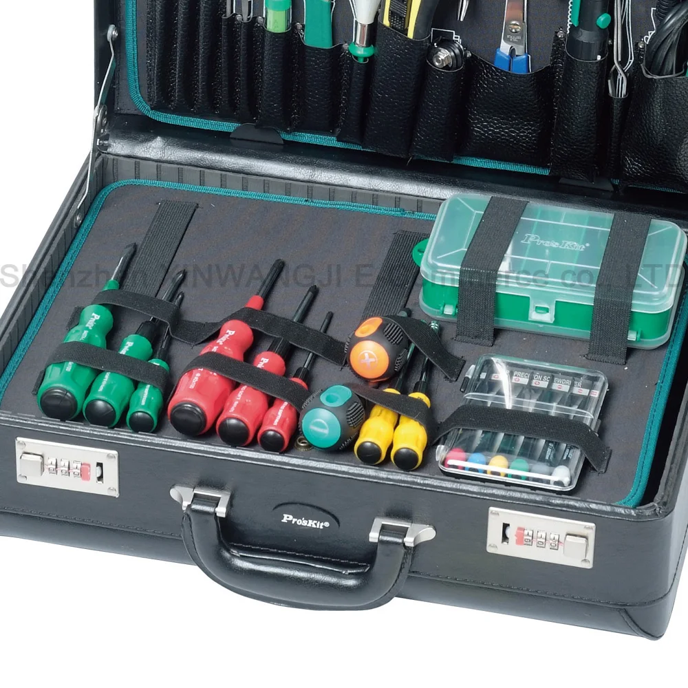 Pro'skit 1PK-1305NB 42 шт. Профессиональные Многофункциональные инструменты для ремонта электрика наборы для обслуживания Отвертка Плоскогубцы гаечный ключ