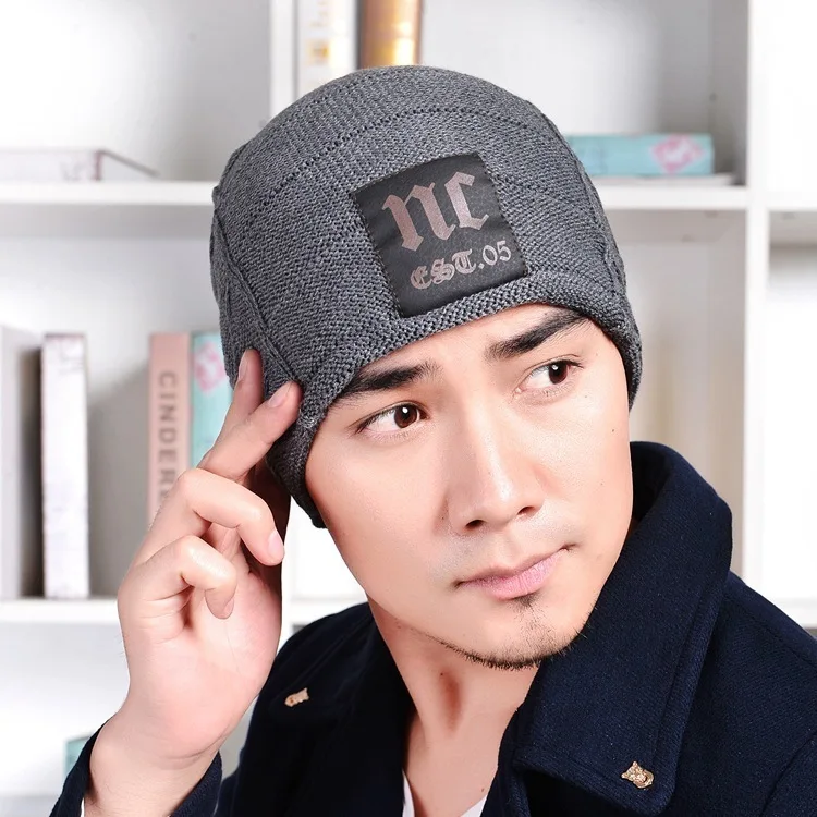 2016 Прямые Продажи Шерсти Шапочки Мода Зима Новая Маркировка Вязание Увеличить