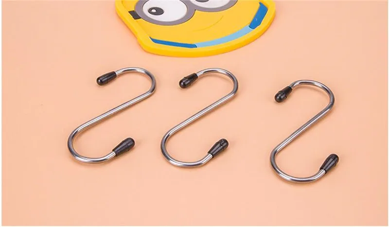 4 шт. застежка из нержавеющей стали S образные крючки для одежды|stainless steel hanger|cloth