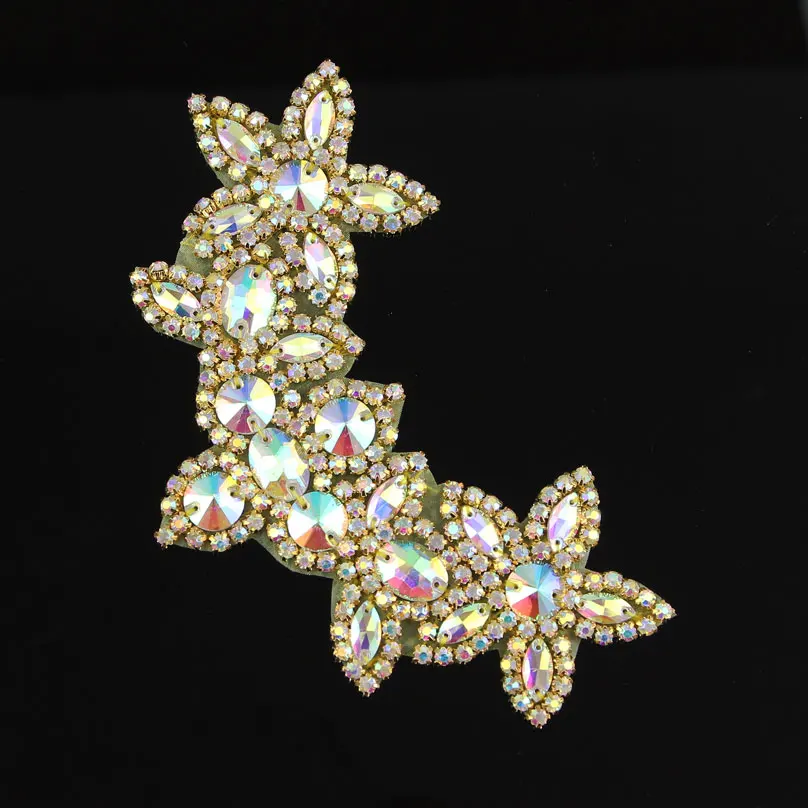 1 Модный комплект из двух предметов: Золотой Потрясающие оторочка с аппликацией