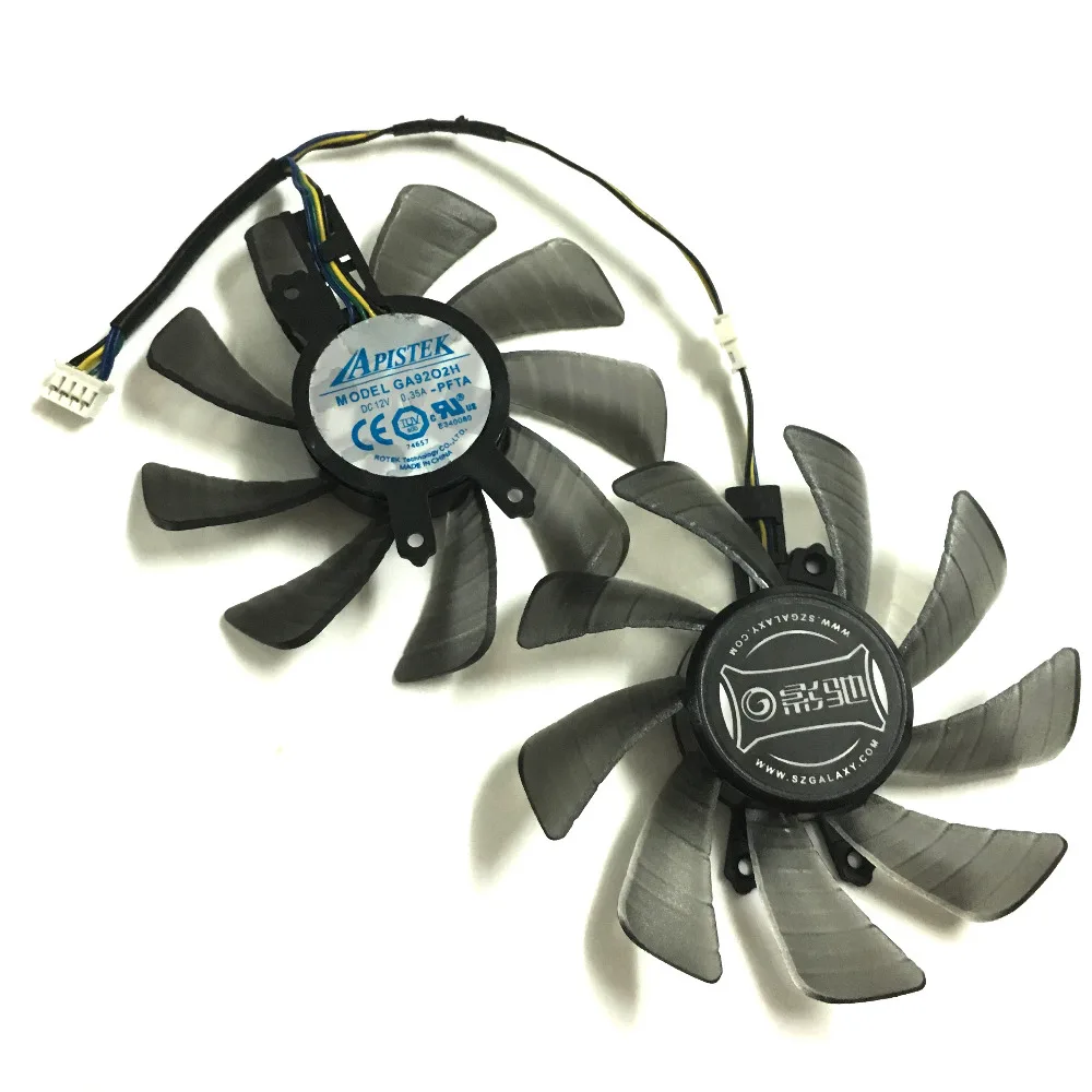 2 шт./компл. GTX970 GTX780Ti GTX780 GPU VGA кулер вентиляторы для GALAXY GTX760/770/780/780Ti/970 видеокарты в