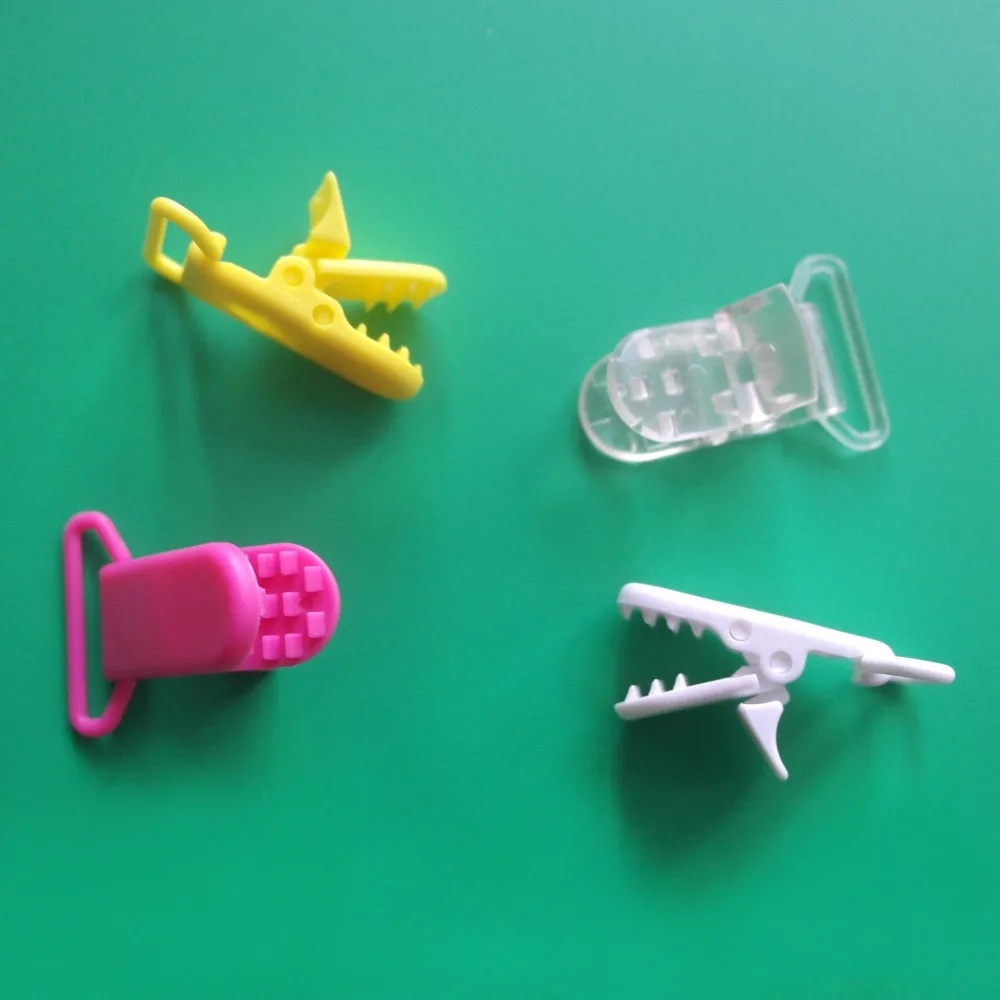 Пластиковые зажимы для соски пустышка 20 цветов 5 шт. 25 мм|suspender clips|plastic suspender