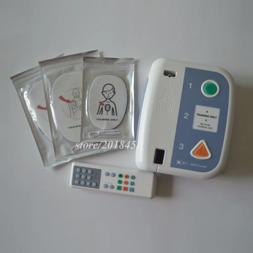 XFT-120C+ многофункциональный тренажер AED, обучающее устройство для первой помощи, тренировочная машина с электродными подушечками для экстренной помощи
