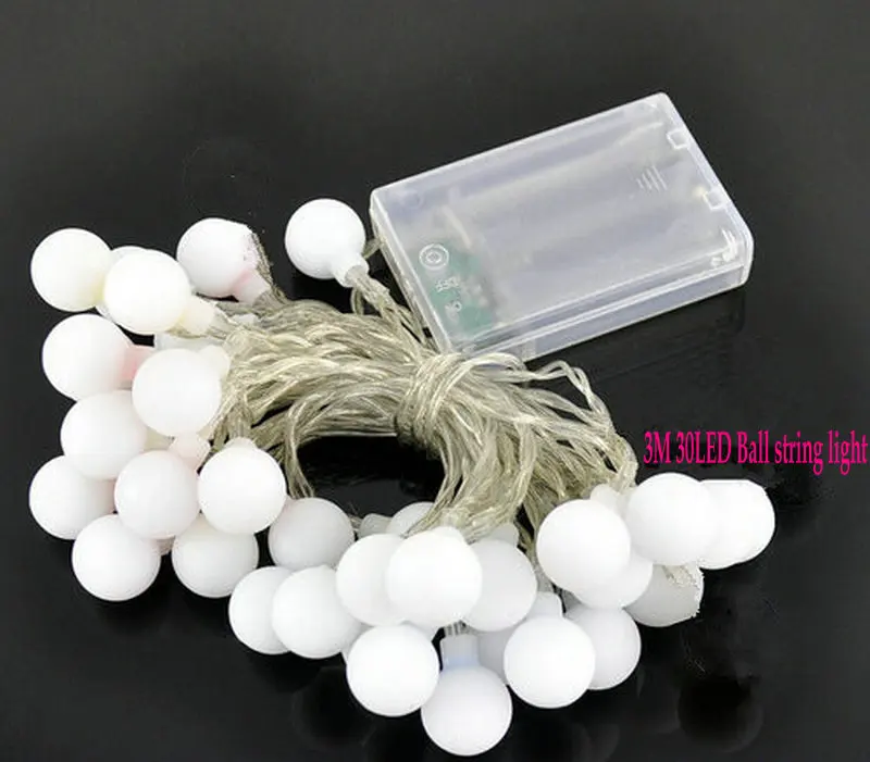 3 м 30LED матовый шарик в форме пузыря вишня гирлянды светодиодные светильник AA