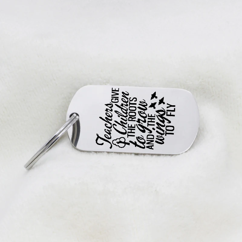Учители дают детям корни для роста и крылья полета ожерелье брелок Прямая