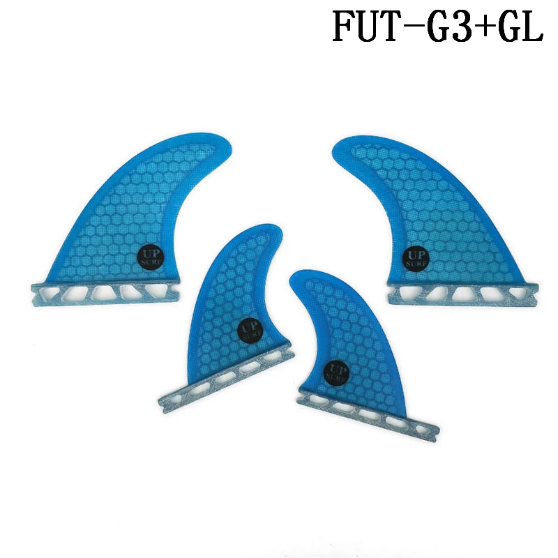 Стекловолоконный сотовый плавник для доски серфинга Future fin G3 + GL Blue quad бесплатная
