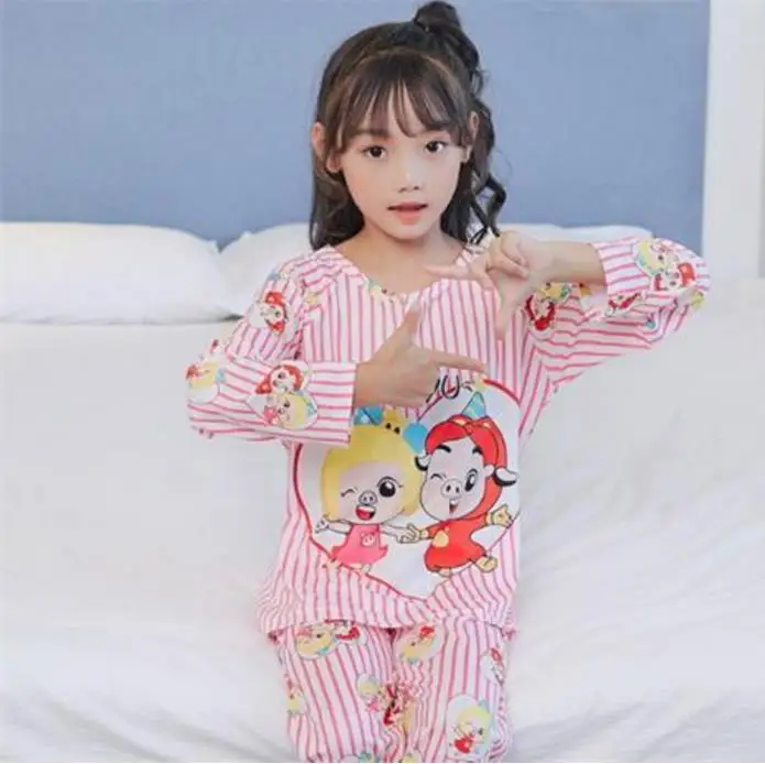 style 12 Детский комплект с длинными рукавами; модная Пижама; одежда для сна; детский подарок на день; детская пижама для отдыха с героями мультфильмов; милые пижамы для девочек - Цвет: style 12