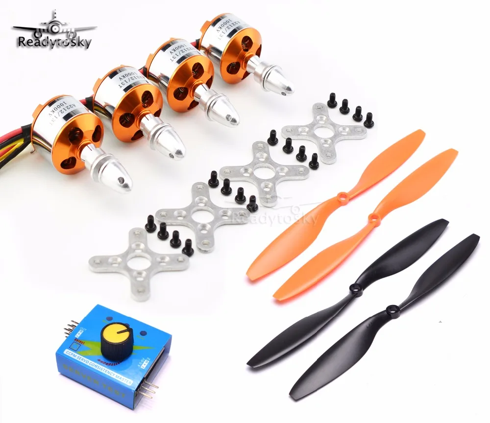

Бесщеточный двигатель XXD A2212 2212 1000KV / 1400KV + 1045 реквизит пропеллера + сервотестер для мультикоптера RC F450 S500