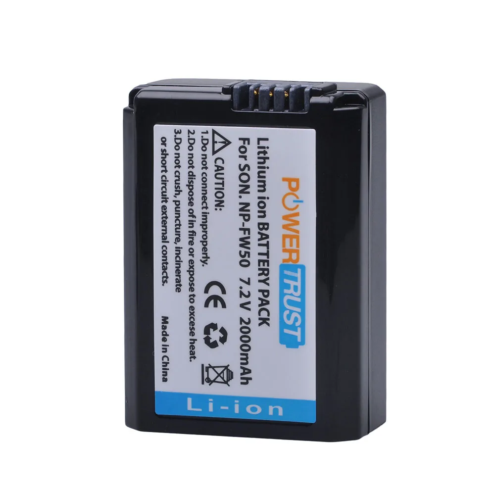 2x2000 мАч NP-FW50 NP FW50 NPFW50 батареи + USB двойное зарядное устройство для Sony Alpha a6500 a6300 a7 7R