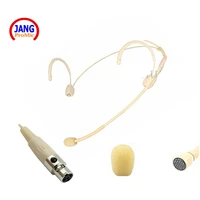 professional headset condenser microphone host beige show microfone for shure wireless transmitter etc xlr mini mikrofon