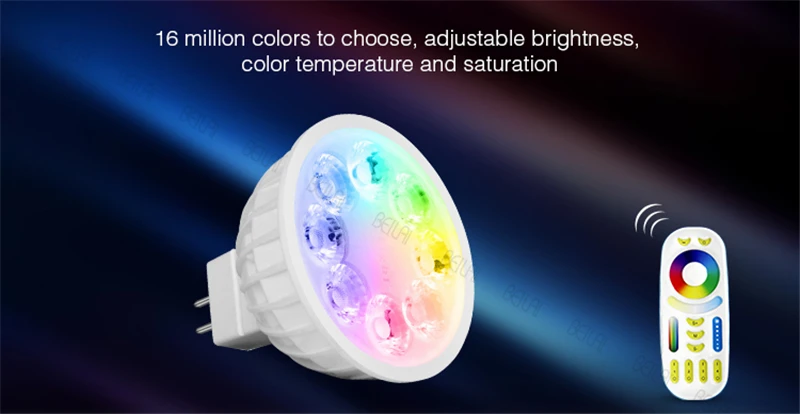 Приглушаемая Светодиодная лампа 4 Вт MR16 12 В Mi светильник CCT (2700 6500K) умные