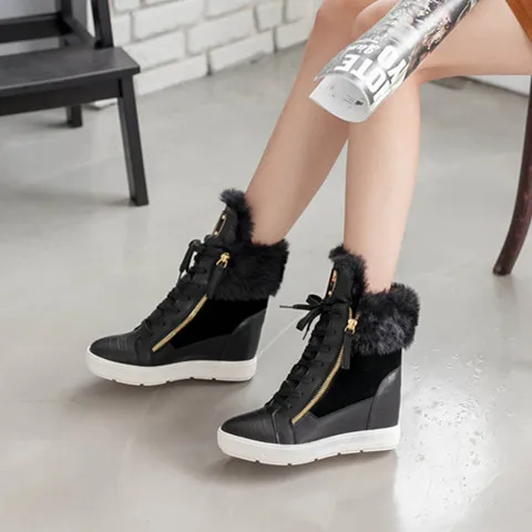 ботильоны на танкетке женская зимняя обувь дутики женские зимние сапоги