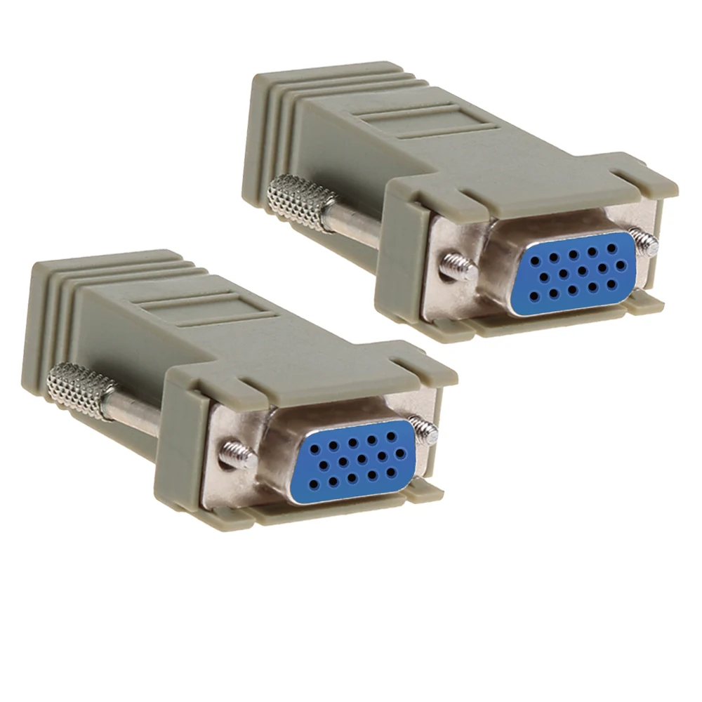 RJ45 к VGA удлинитель адаптер Женский LAN CAT5 CAT6 сетевой Ethernet кабель женский для HDTV