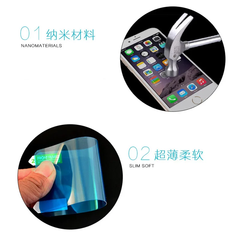 

For Alcatel One Touch Pop 2 (5) Premium LTE 7044 7044Y Screen Protector Soft Glass Nano Explosion proof Protective Film Guard