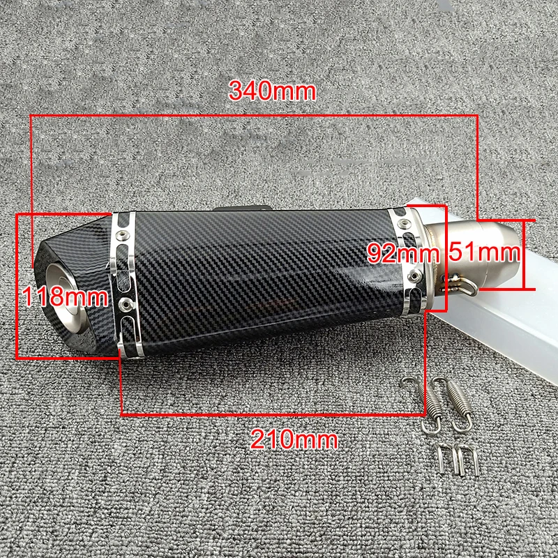 

Universal Motorcycle Exhaust Modify Motocross Exhaust Muffler For Z1000 Z750 Z800 FZ6 CBR250 CB600 MT07 MT09 ATV Dirt Pit Bike