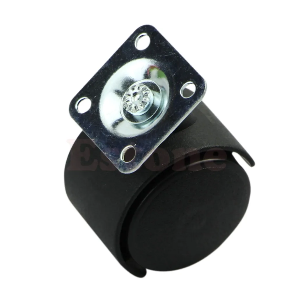 Набор из 4-дюймовых поворотных пластин нейлоновых колесных дисков для стульев и