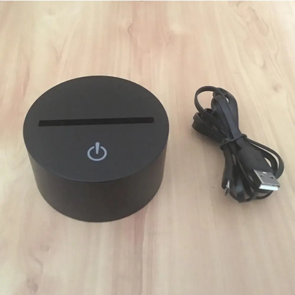 Touch свет 3D Цифровые зеркальные Камера ночник 7 цветов изменить светодиодные