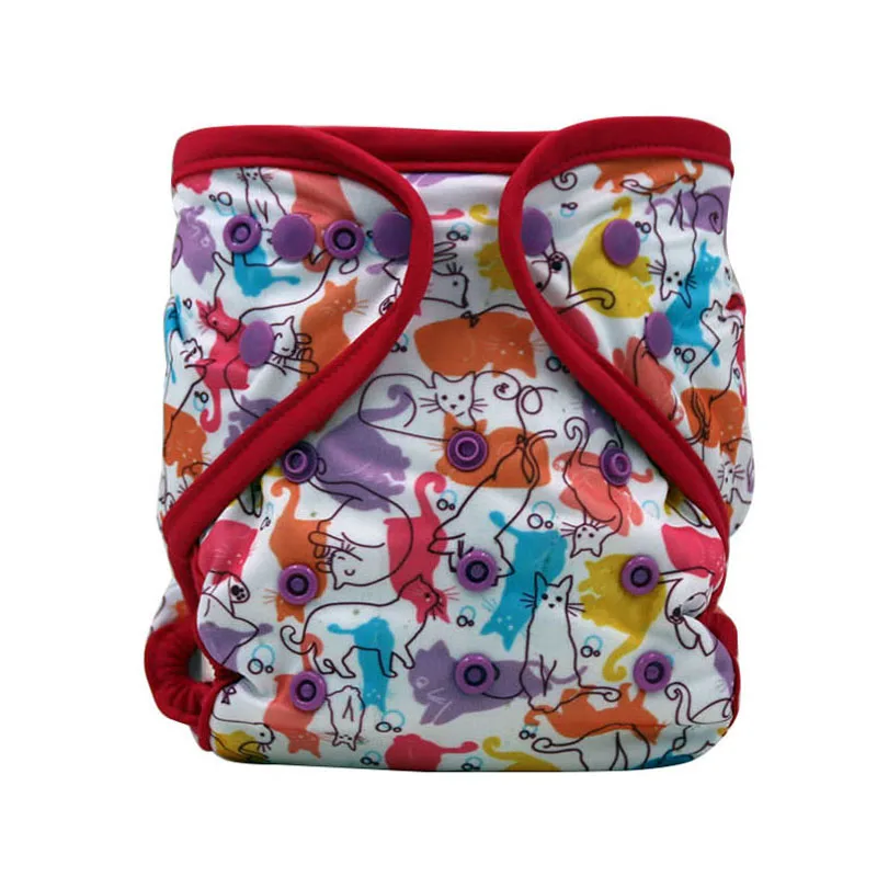 

Baby Washable Cloth Diaper Nappy Cover Pockets AIO PUL Digital Printed Baby Cloth Diapers Nappy Changing Reusable Cloth Diapers