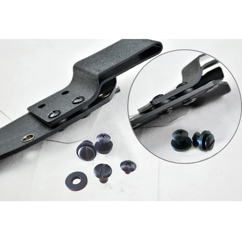 200 шт. 7 5 мм x Kydex кобура из нержавеющей стали SUS304 черные винтовые ножны для ножа