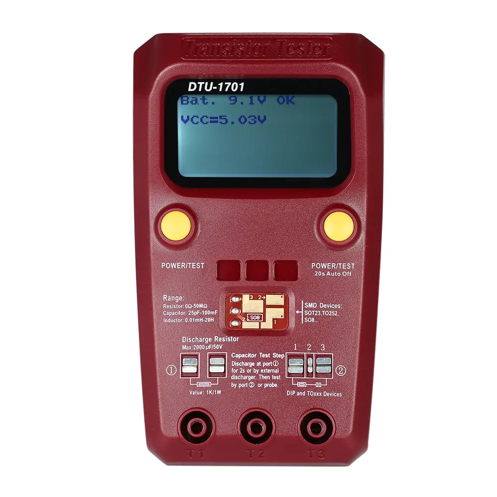 Цифровой СОЭ MOS/PNP/NPN SMD тестер-Транзистор тестер Диод постоянной ёмкости