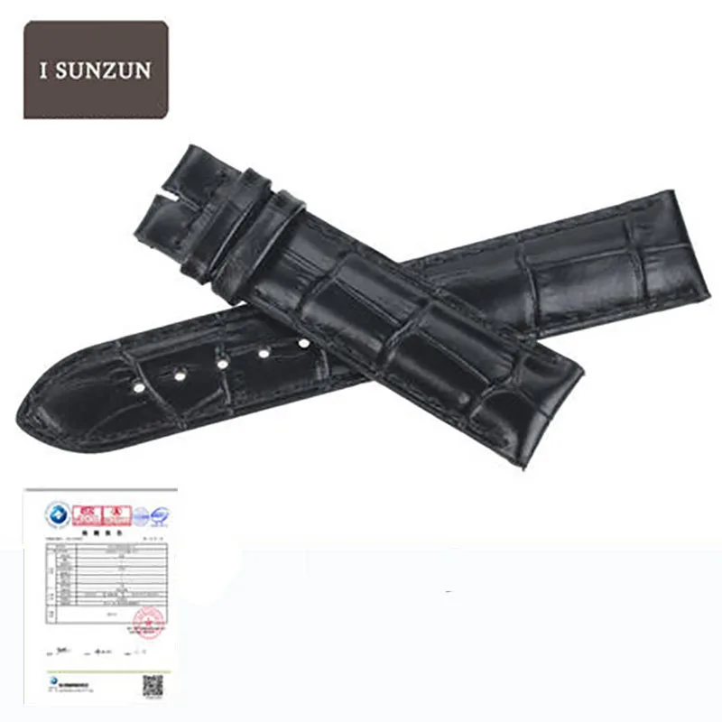 Женский ремешок ISUNZUN из натуральной кожи для часов Tissot 1853 T095 T095.417A с бантом и