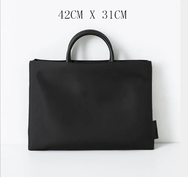 BLACK 42CM X 31CM Многофункциональная Водонепроницаемая Деловая Сумка для документов формата А4, органайзер для файлов, папок, сумка для хранения ноутбука, канцелярские принадлежности - Цвет: BLACK 42CM X 31CM