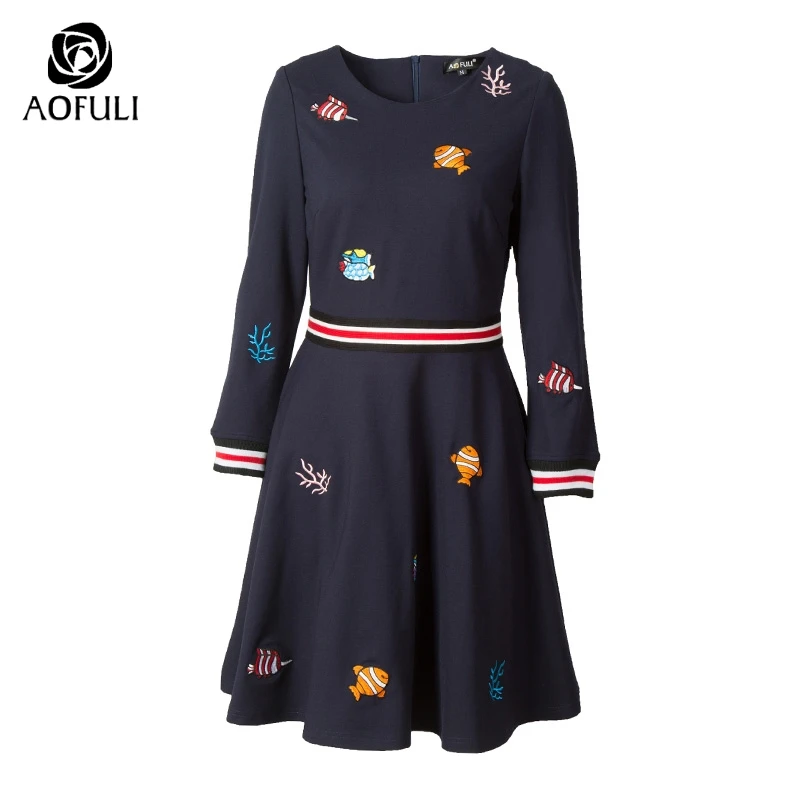 Женское классическое платье до колена M/L/XL/4XL зимнее облегающее А-силуэта длиной