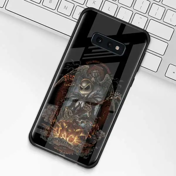 005 Чехол из закаленного стекла Jack Skellington Before Christmas для samsung Galaxy S10 S10e S9 S8 S10 Plus Note 9 A50 A30 - Цвет: 005