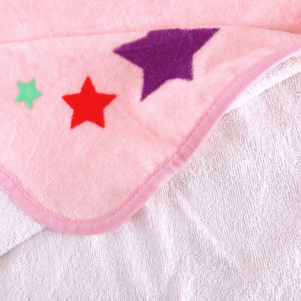 Пляжные банные полотенца с капюшоном для детей 2-6 лет, милые розовые пончо с радугой, купальные полотенца, компактное покрытие, подарки
