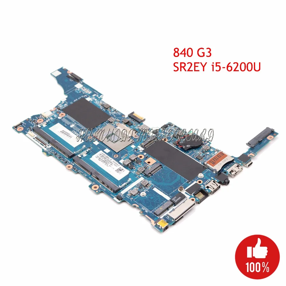 903740 601 001 6050A2822301 MB A01 материнская плата для ноутбука HP EliteBook 840 G3 mothebroard SR2EY I5 6200U Intel GMA