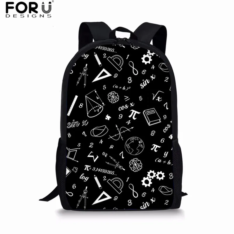Z4538C FORUDESIGNS/рюкзак с принтом формулы математики для девочек и мальчиков, школьная сумка, набор детских рюкзаков с геометрическим узором, школьная сумка для детей - Цвет: Z4538C