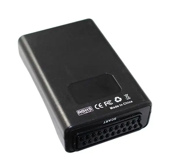 HD 1080P SCART в HDMI конвертер видео аудио высококлассный адаптер сигнала конвертер с кабелем постоянного тока