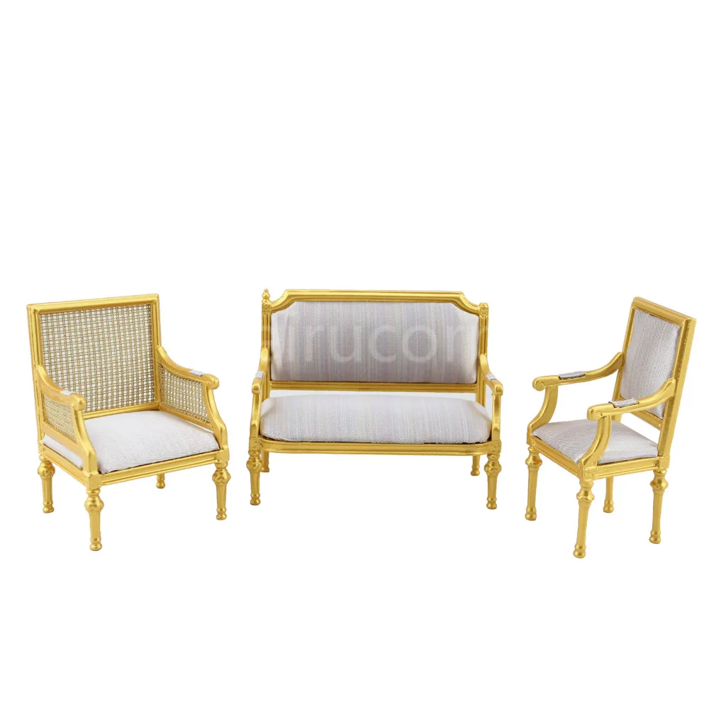 

fine Dollhouse miniature furniture 1/12 scale Mesh backrest armchair
