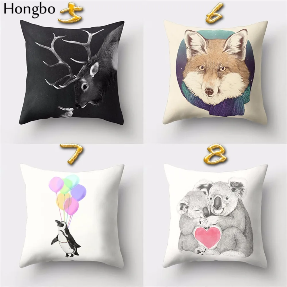 Hongbo 1 шт. симпатичный мультяшный Тигр Волк собака Кот Ленивец Пингвин Олень Лось